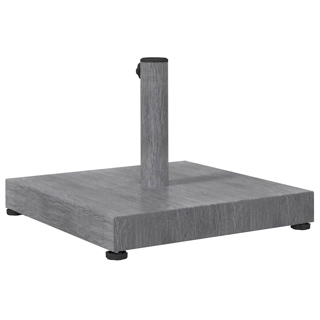 vidaXL Sonnenschirmständer Dunkelgrau Holzlook 45 x 45 x 31,5 cm