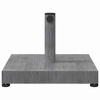 vidaXL Sonnenschirmständer Dunkelgrau Holzlook 45 x 45 x 31,5 cm