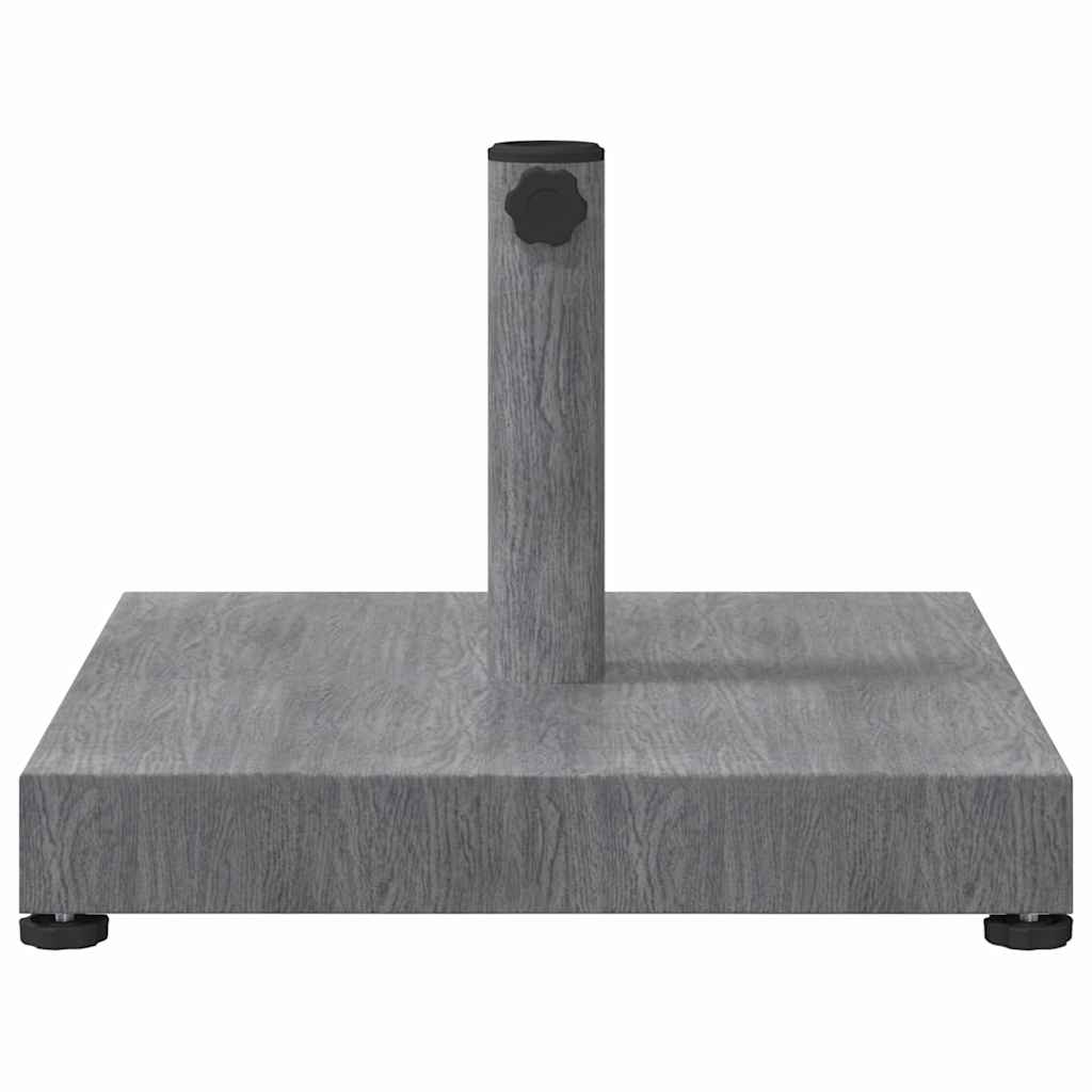 vidaXL Sonnenschirmständer Dunkelgrau Holzlook 45 x 45 x 31,5 cm