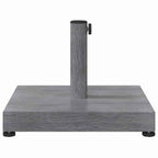 vidaXL Sonnenschirmständer Dunkelgrau Holzlook 45 x 45 x 31,5 cm