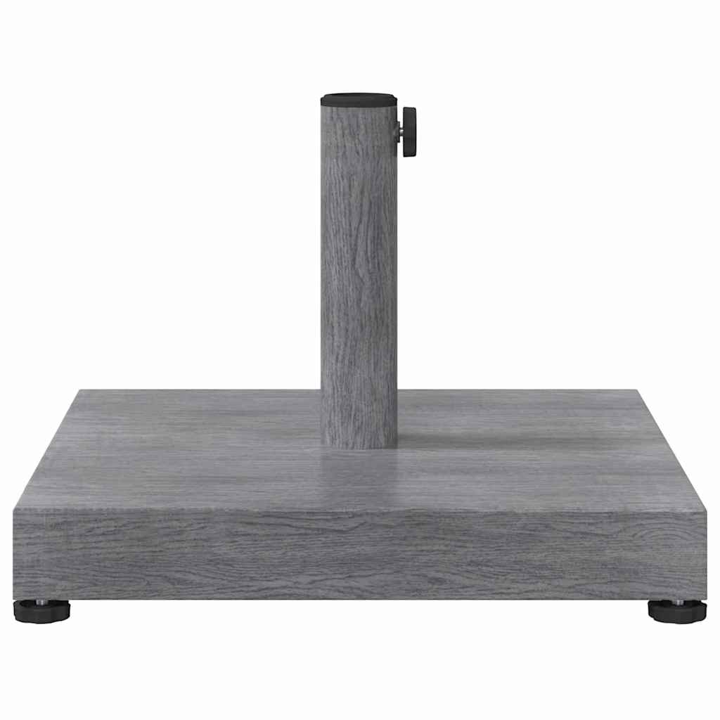 vidaXL Sonnenschirmständer Dunkelgrau Holzlook 45 x 45 x 31,5 cm