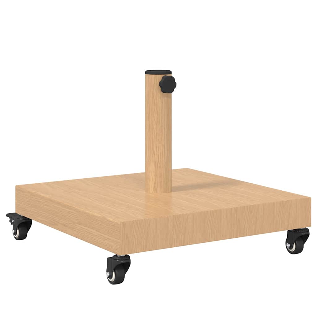 vidaXL Sonnenschirmständer Helles Holz 45 x 45 x 31,5 cm