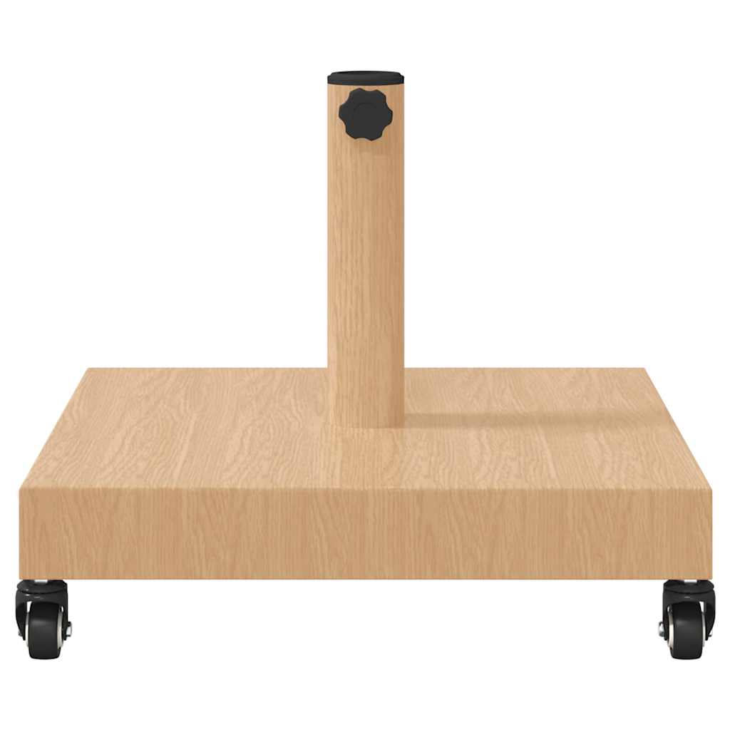 vidaXL Sonnenschirmständer Helles Holz 45 x 45 x 31,5 cm