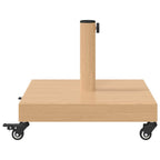 vidaXL Sonnenschirmständer Helles Holz 45 x 45 x 31,5 cm