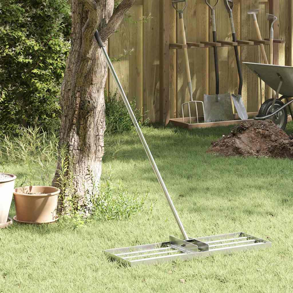 vidaXL Ersatzkopf für Gartenrechen Silber 75 x 25 x 6 cm Edelstahl
