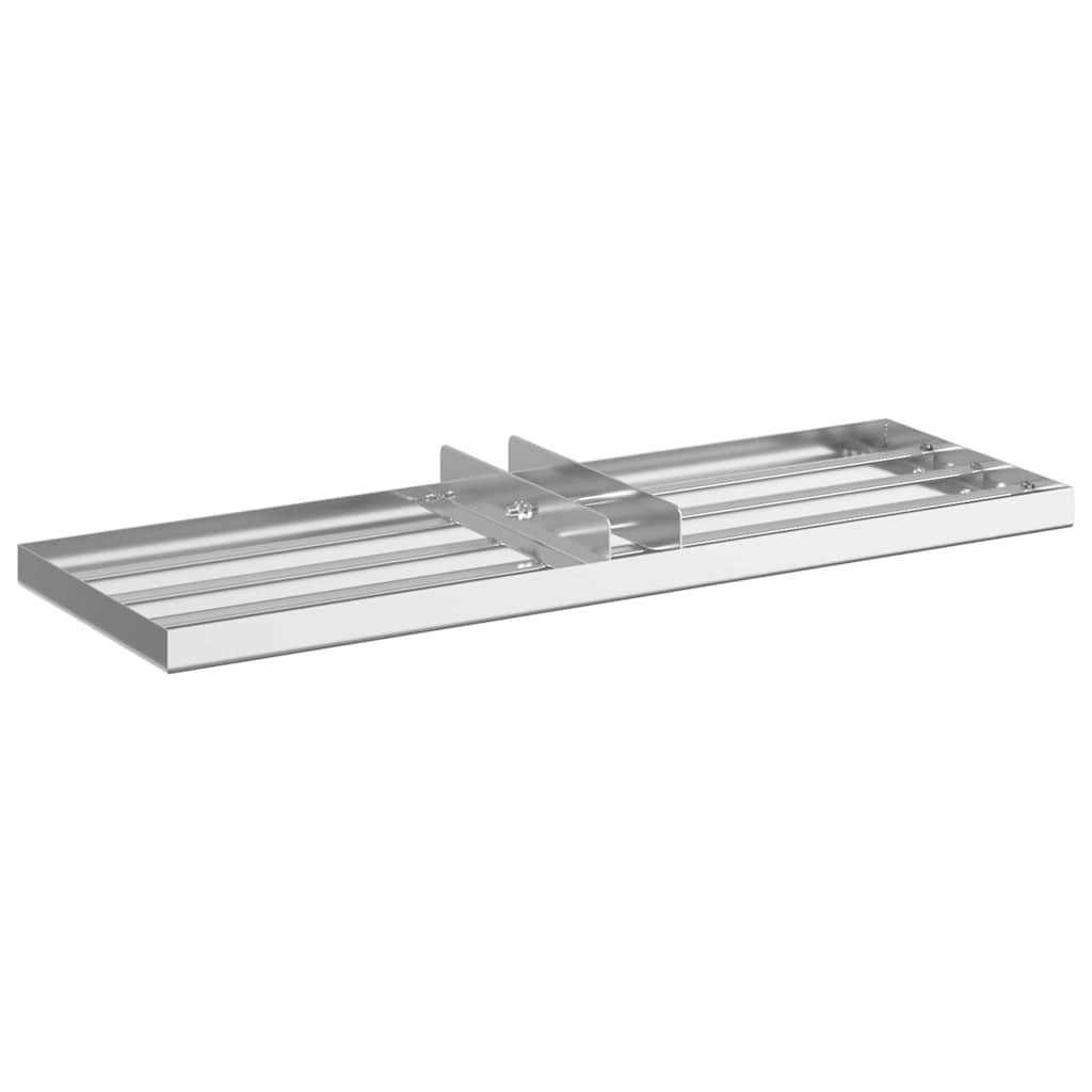 vidaXL Ersatzkopf für Gartenrechen Silber 75 x 25 x 6 cm Edelstahl