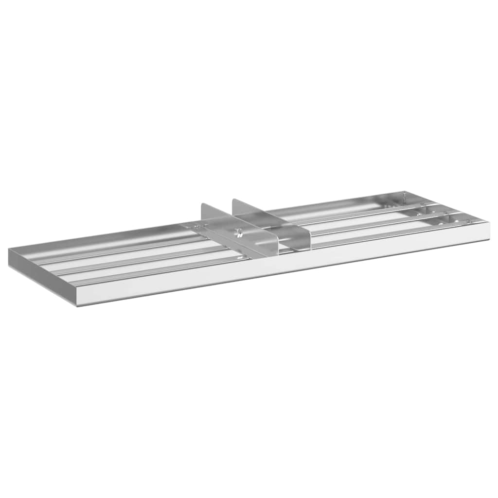 vidaXL Ersatzkopf für Gartenrechen Silber 75 x 25 x 6 cm Edelstahl