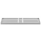 vidaXL Ersatzkopf für Gartenrechen Silber 75 x 25 x 6 cm Edelstahl