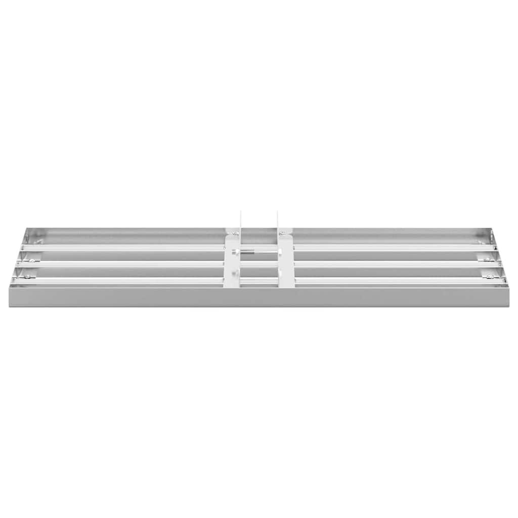 vidaXL Ersatzkopf für Gartenrechen Silber 75 x 25 x 6 cm Edelstahl