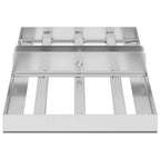 vidaXL Ersatzkopf für Gartenrechen Silber 75 x 25 x 6 cm Edelstahl
