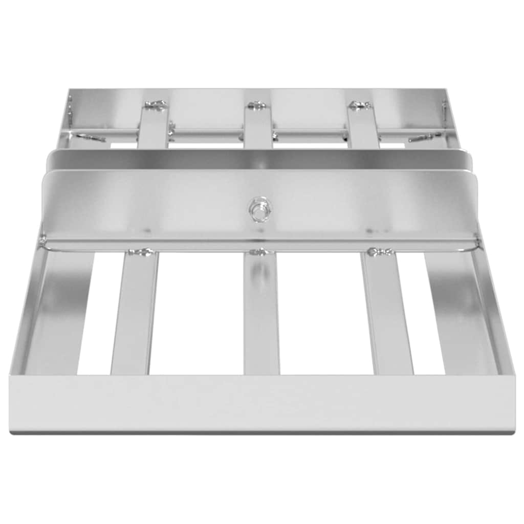 vidaXL Ersatzkopf für Gartenrechen Silber 75 x 25 x 6 cm Edelstahl