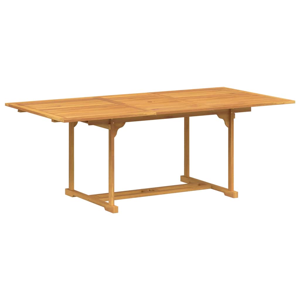 vidaXL Garten Essgruppe 7 pcs Braun Massivholz Teak