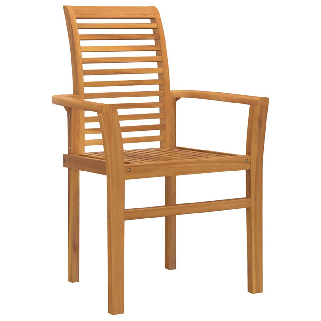vidaXL Garten Essgruppe 7 pcs Braun Massivholz Teak