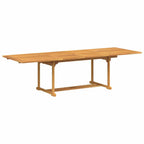 vidaXL Garten Essgruppe 9 pcs Braun Massivholz Teak