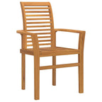 vidaXL Garten Essgruppe 9 pcs Braun Massivholz Teak
