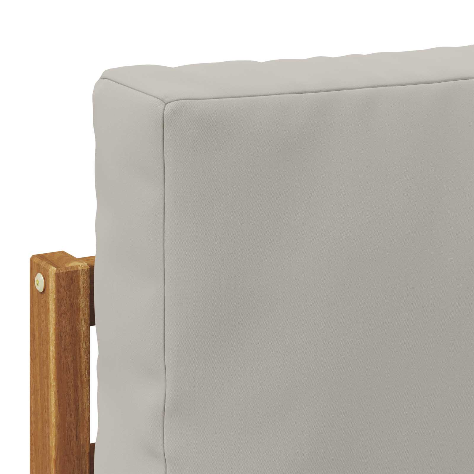 vidaXL Outdoor-Sofagarnitur mit Kissen 3 pcs Natürlich und Hellgrau