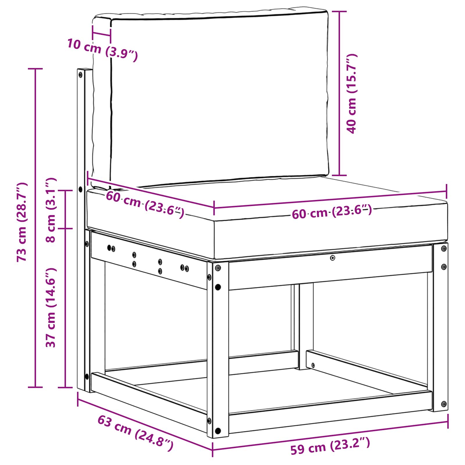 vidaXL Outdoor-Sofagarnitur 3 pcs Natürlich und Hellgrau Polyester
