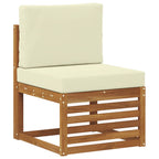 vidaXL Sofagarnituren mit Kissen 3 pcs Massivholz Akazie