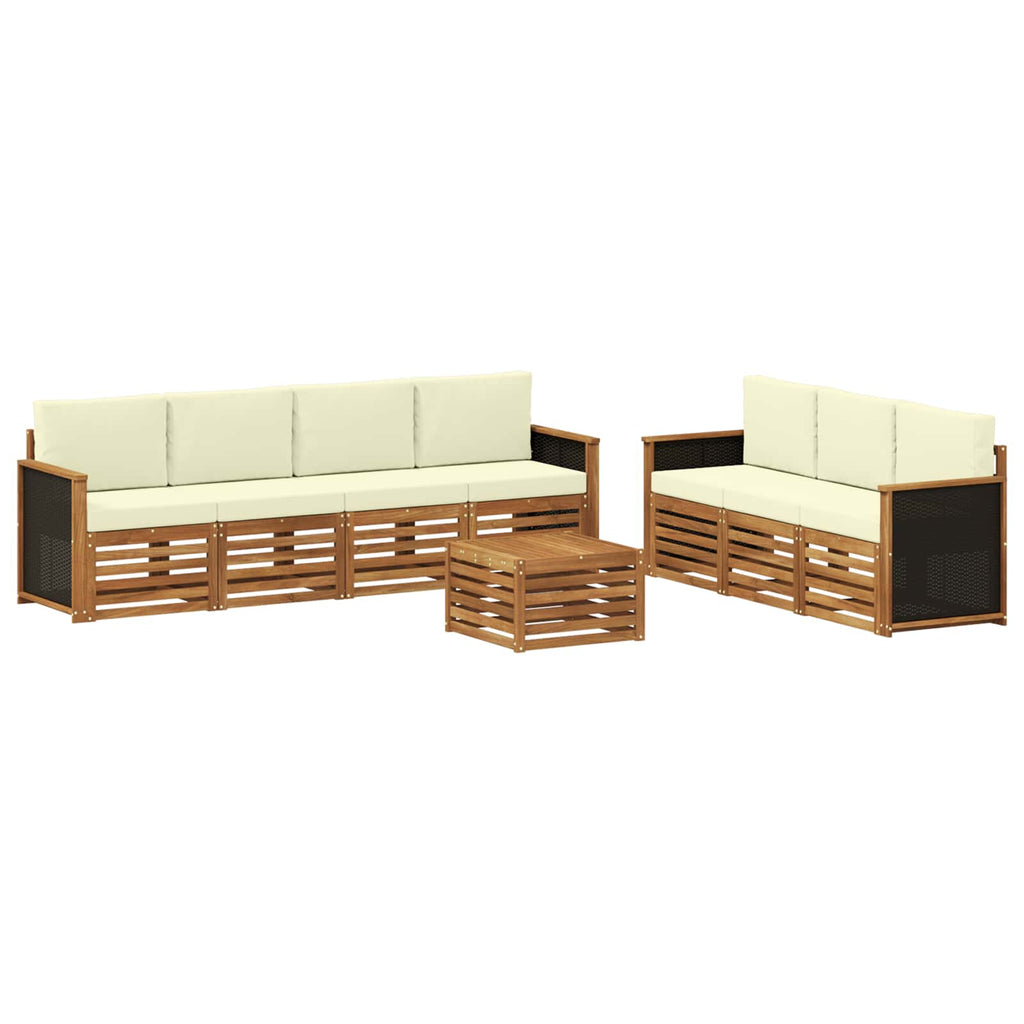 vidaXL Sofagarnituren mit Kissen 8 pcs Massivholz Akazie
