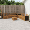 vidaXL Sofagarnituren 9 pcs Massivholz Akazie