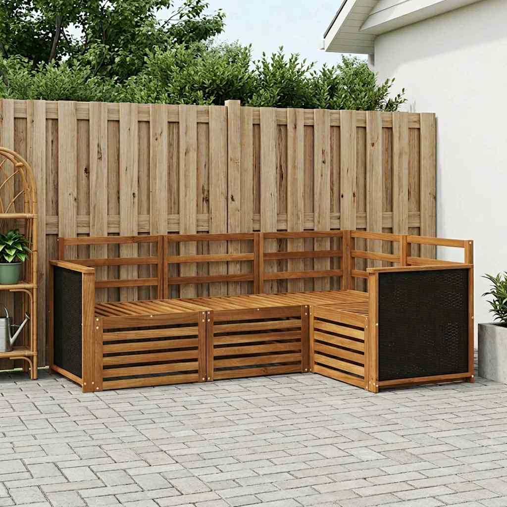 vidaXL Sofagarnituren 4 pcs Massivholz Akazie
