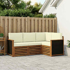 vidaXL Sofagarnituren mit Kissen 4 pcs Massivholz Akazie