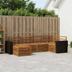 vidaXL Ecksofa Set 6 pcs Natur