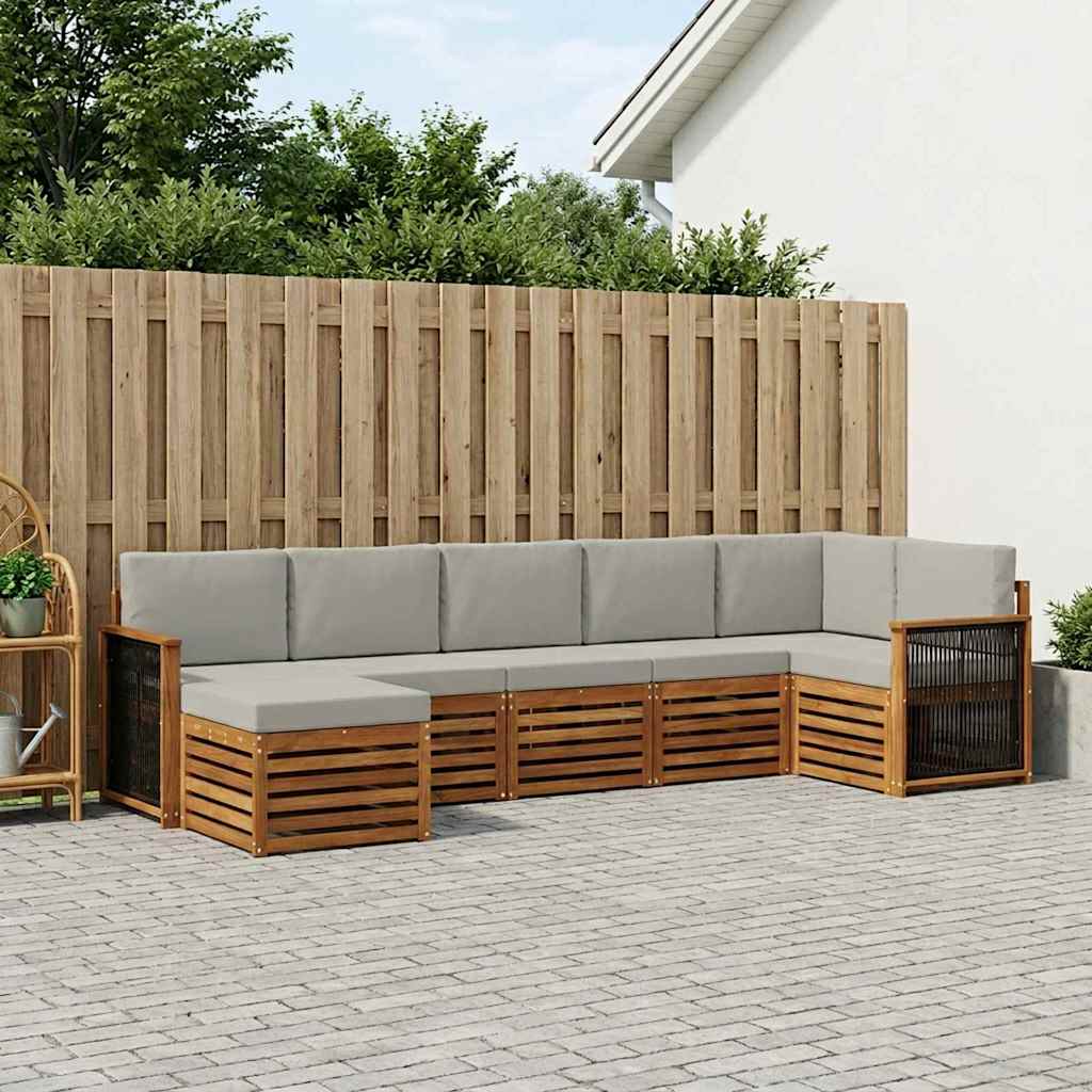 vidaXL Ecksofa Set mit Kissen 6 pcs