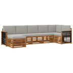 vidaXL Ecksofa Set mit Kissen 6 pcs