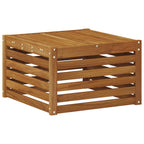 vidaXL Outdoor-Sofagarnitur 11 pcs Natürlich und Hellgrau Polyester