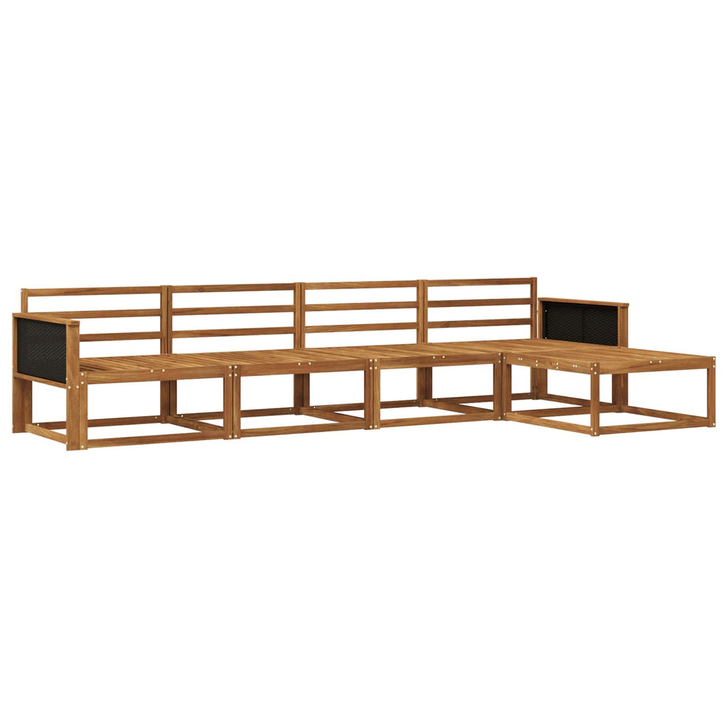 vidaXL Outdoor-Sofagarnitur 5 pcs Natur Massivholz Akazie