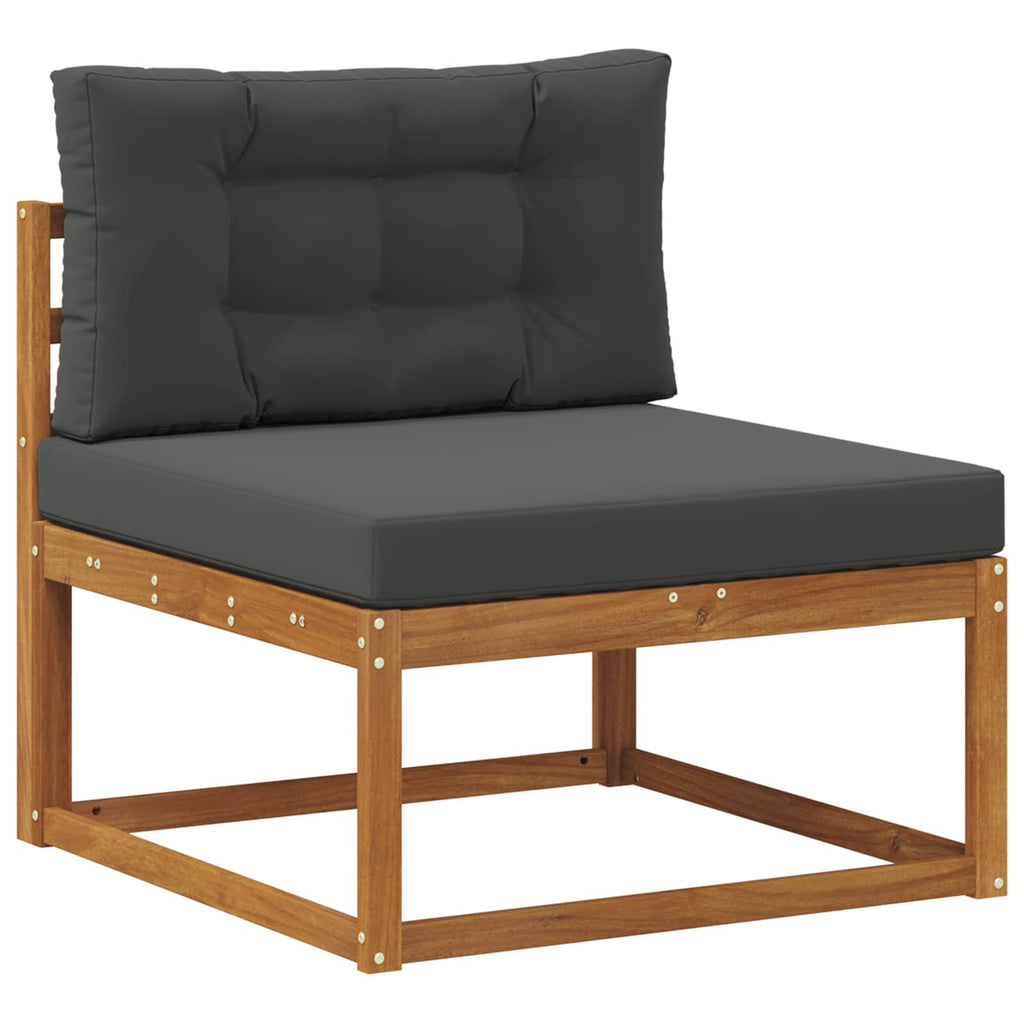 vidaXL Outdoor-Sofagarnitur 5 pcs Natur und Anthrazit