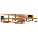 vidaXL Outdoor-Sofagarnitur 6 pcs Natur Massivholz Akazie