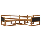 vidaXL Outdoor-Sofagarnitur 4 pcs Natur Massivholz Akazie