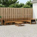 vidaXL Outdoor-Sofagarnitur 7 pcs Natur Massivholz Akazie