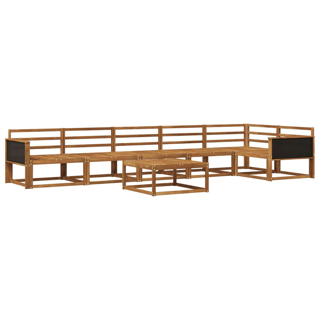 vidaXL Outdoor-Sofagarnitur 7 pcs Natur Massivholz Akazie