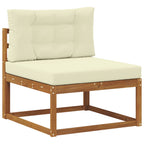 vidaXL Outdoor-Sofagarnitur 8 pcs Natur und Creme