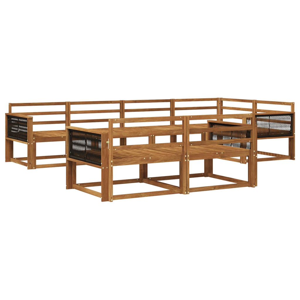 vidaXL Outdoor-Sofagarnitur 8 pcs Natur Massivholz Akazie