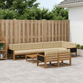 vidaXL Outdoor-Sofagarnitur 9 pcs Natur und Beige