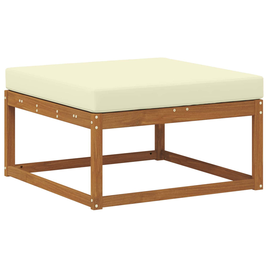 vidaXL Outdoor-Sofagarnitur mit Kissen 8 pcs Natur und Creme