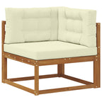 vidaXL Outdoor-Sofagarnitur mit Kissen 9 pcs Massivholz Akazie