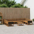 vidaXL Outdoor-Sofagarnitur 10 pcs Natur Massivholz Akazie