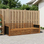 vidaXL Outdoor-Sofagarnitur 3 pcs Natur Massivholz Akazie