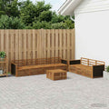 vidaXL Outdoor-Sofagarnitur 8 pcs Natur 79 x 79 x 37 cm