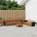 vidaXL Outdoor-Sofagarnitur 8 pcs Natur 79 x 79 x 37 cm