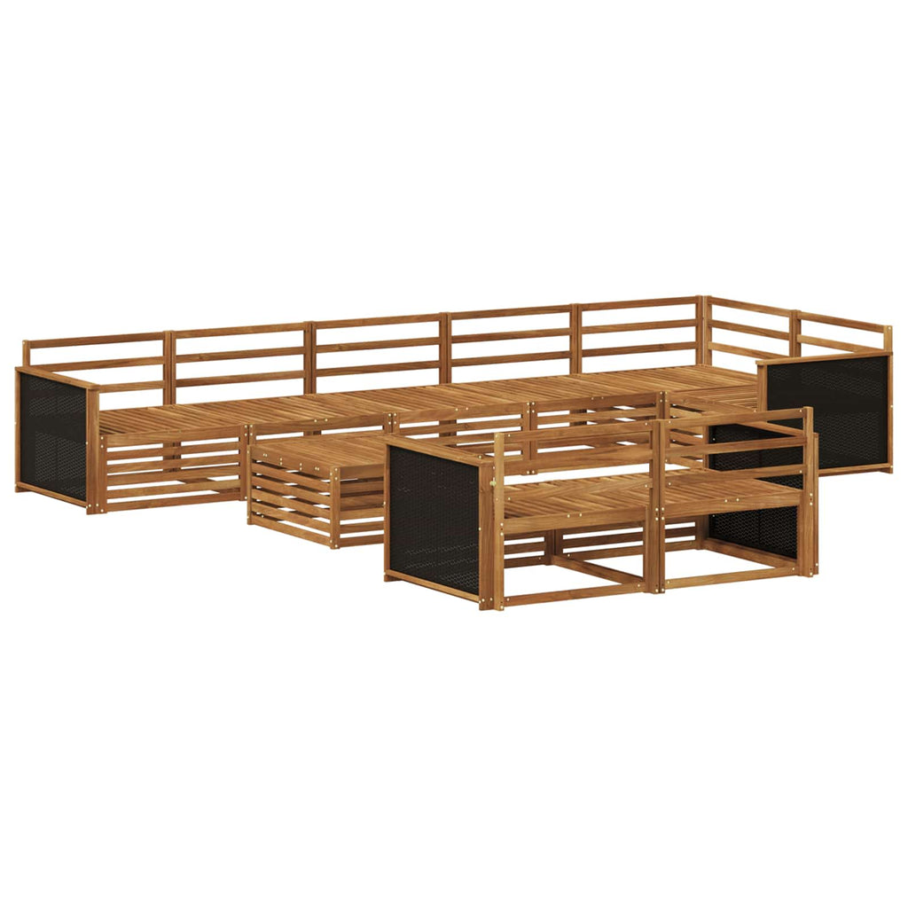 vidaXL Outdoor-Sofagarnitur 9 pcs