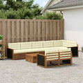 vidaXL Outdoor-Sofagarnitur mit Kissen 9 pcs