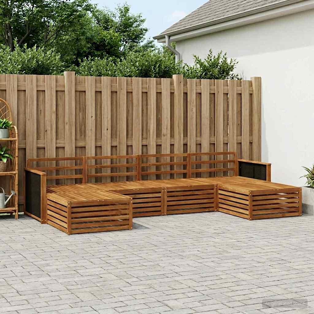 vidaXL Sofagarnituren 6 pcs Massivholz Akazie