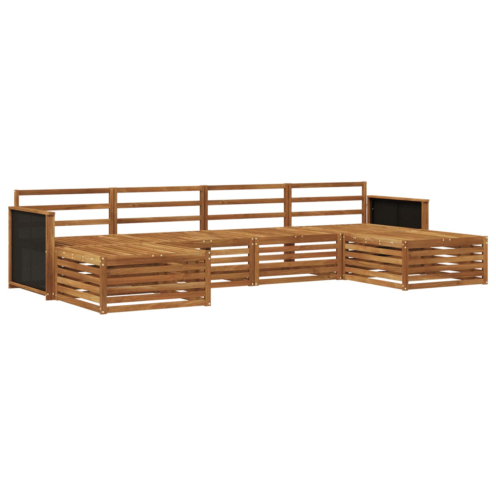 vidaXL Sofagarnituren 6 pcs Massivholz Akazie