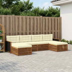 vidaXL Sofagarnituren mit Kissen 6 pcs Massivholz Akazie